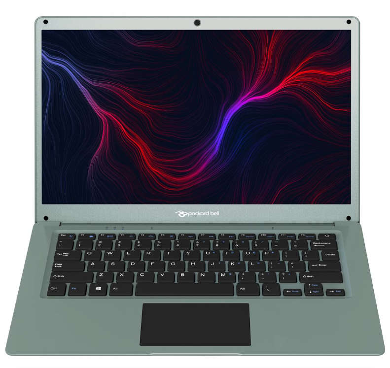 Packard Bell 14' 4GB 128GB SSD Celeron Windows 11 Home Laptop - Metallic (NEW SEALED)