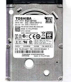 TOSHIBA 500GB INTERNAL HARD DRIVE DISK MQ01ABF050