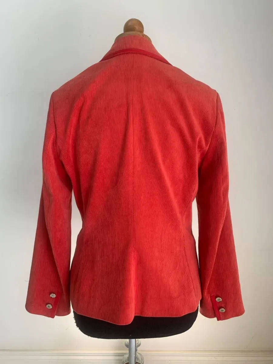 Ambiente Burnt Orange Corduroy Blazer  Size SA 32