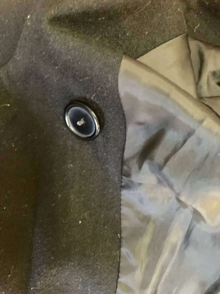 YDE ONDINE Black Wool Blend Winter Coat  Size 32 / Small  Tailored Mid-Length