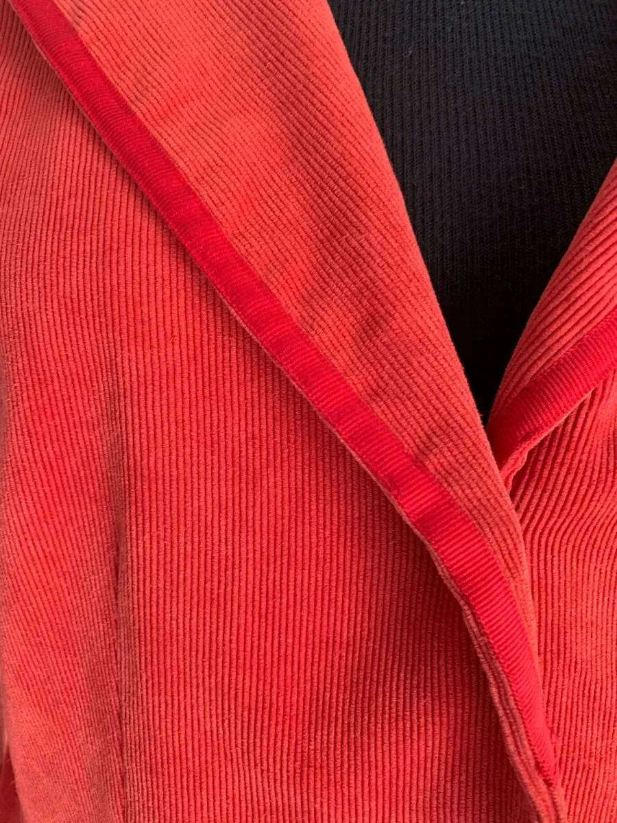 Ambiente Burnt Orange Corduroy Blazer  Size SA 32