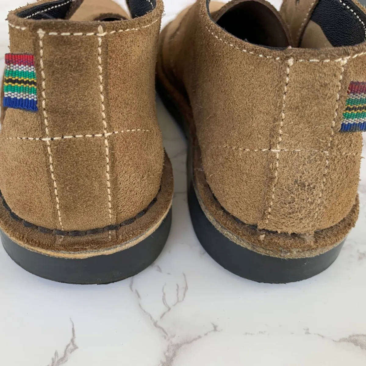 Veldskoen Vellies  Tan Suede with Black Sole
