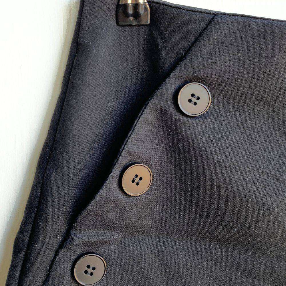 Black Button Detail Shorts  Sailor Style  Size M