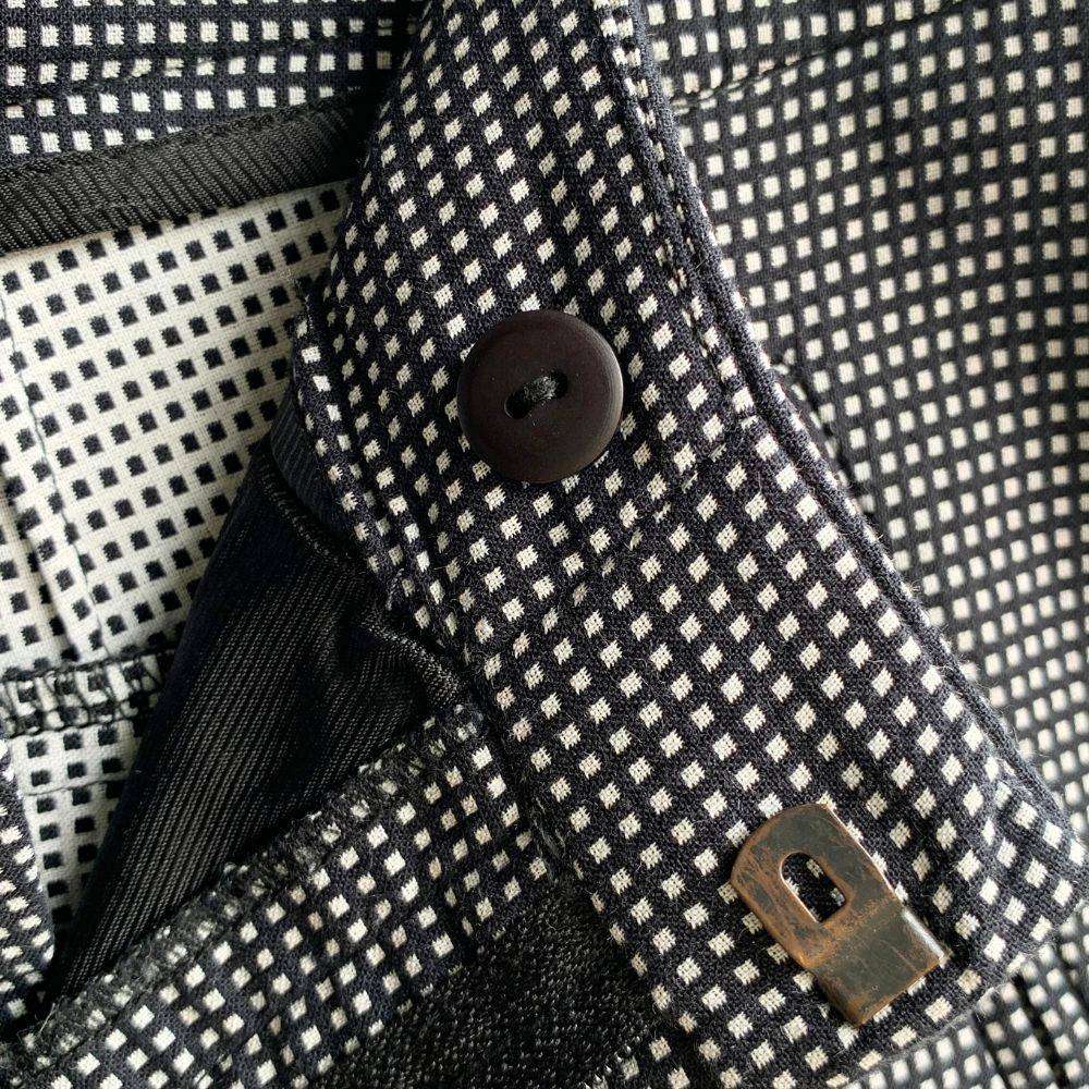 ZARA Basic Black & White Micro-Check Trousers  Size S (EUR 36)  Slim Office Pants