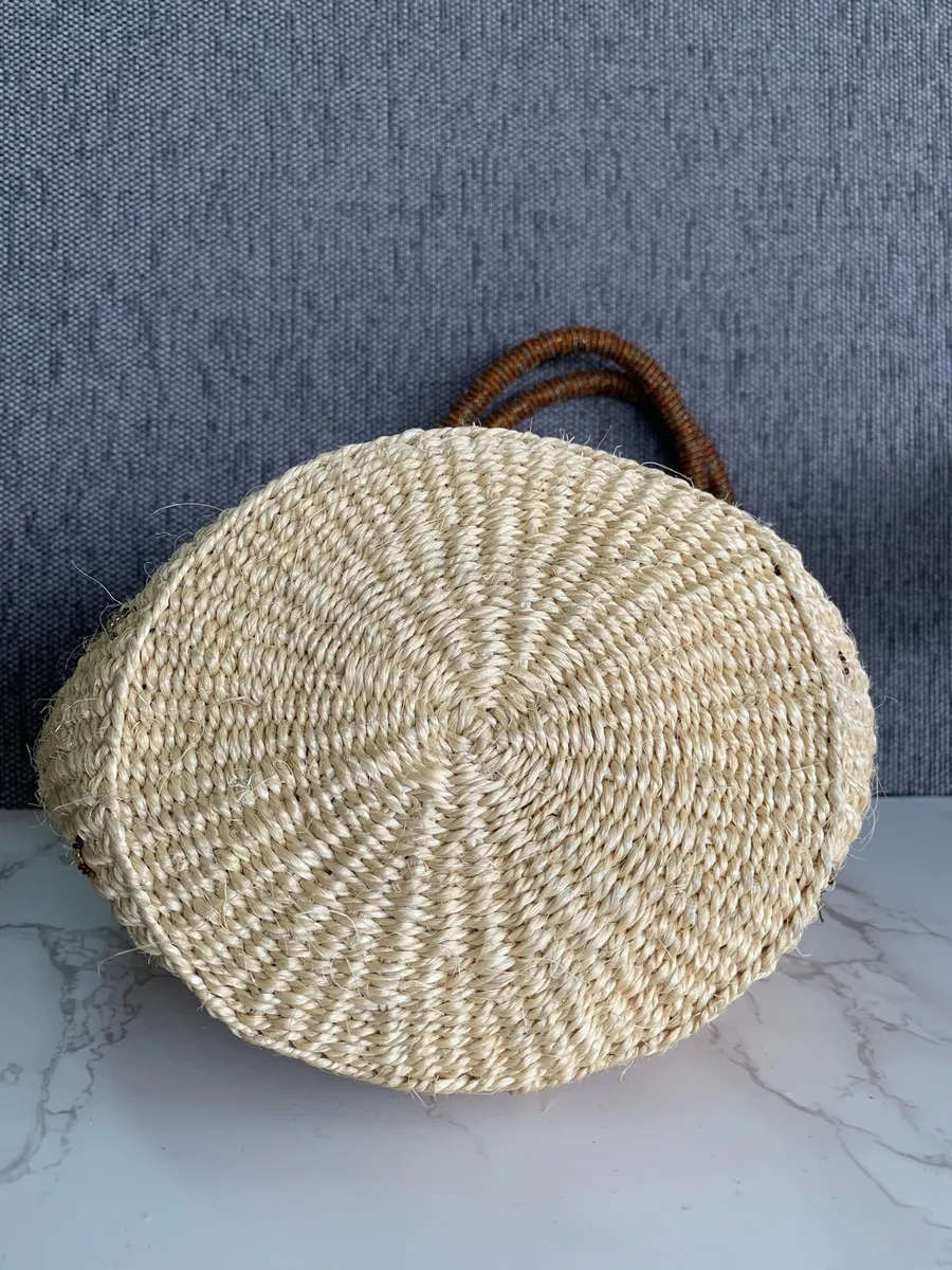 Boho Charm in a Straw Handbag 