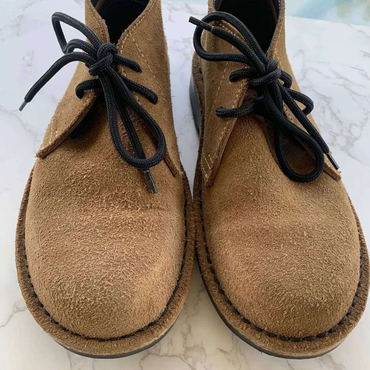 Veldskoen Vellies  Tan Suede with Black Sole