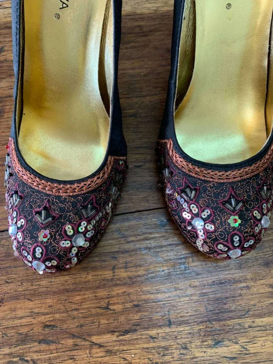 Wild Diva Embellished Heels  USA 7 | Fits SA Size 4