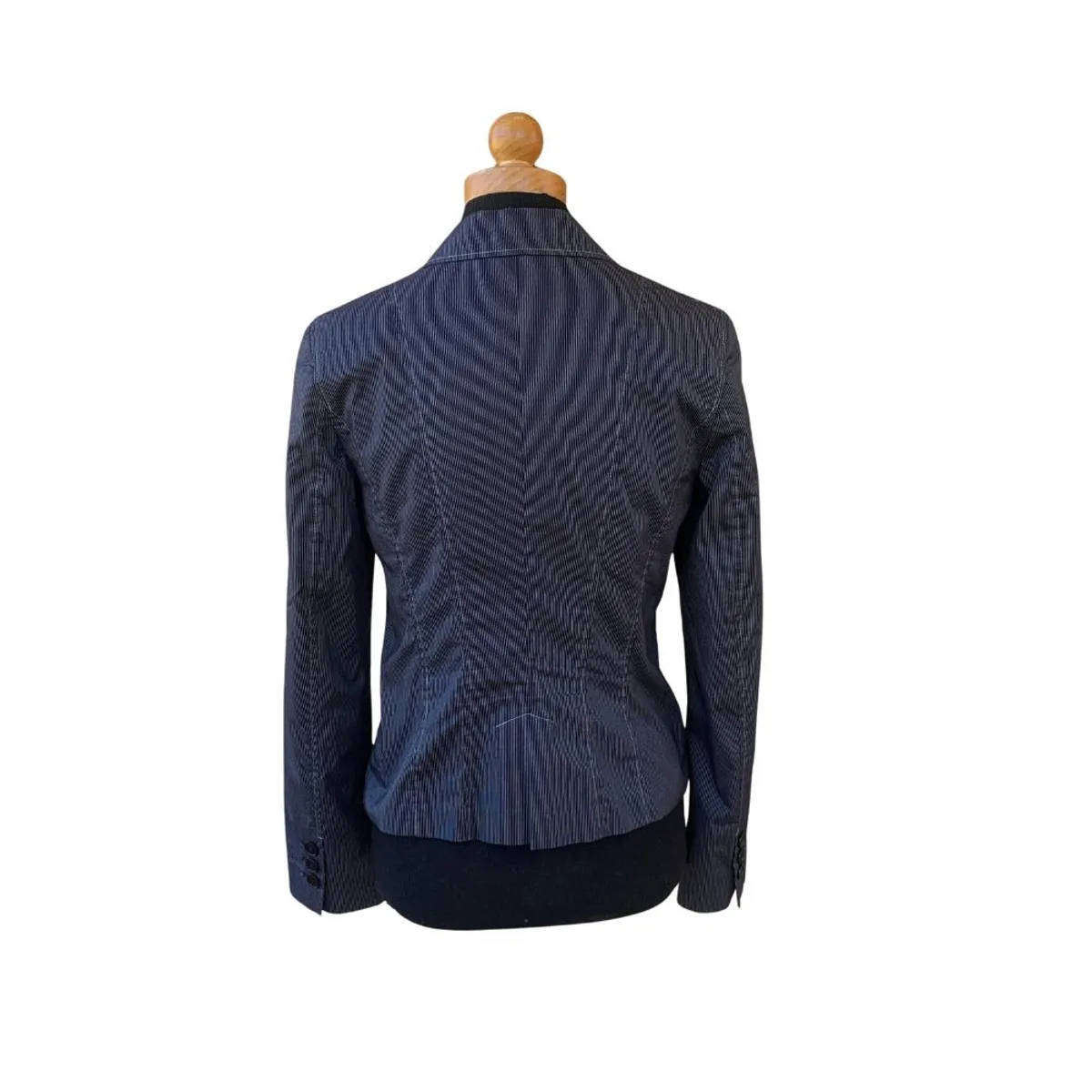 St. Emile Designer Pinstripe Blazer Jacket  Tailored Fit  Size 10