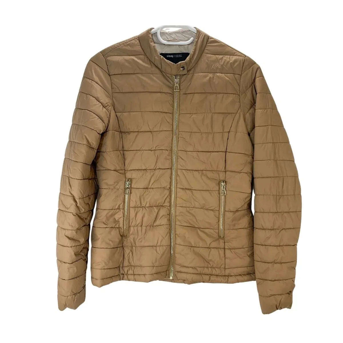 SINSAY Lightweight Quilted Puffer Jacket  Tan Brown  XS / EUR 32