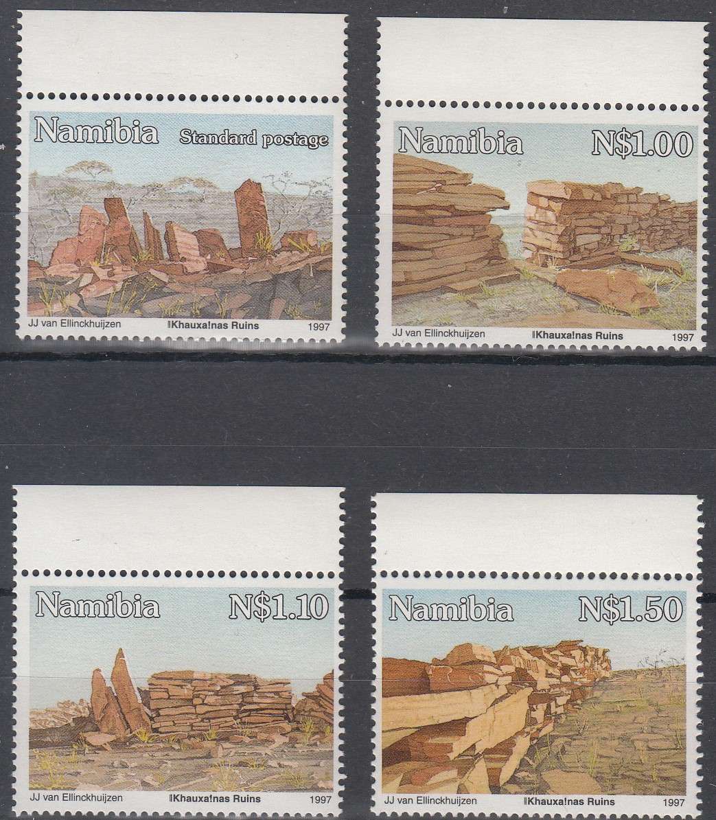 NAMIBIA 1997: ANCIENT RUINS SET OF 4 MNH (SACC 165-168)