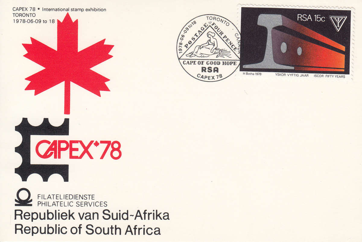 RSA DATE-STAMP CARD 1978: CAPEX '78