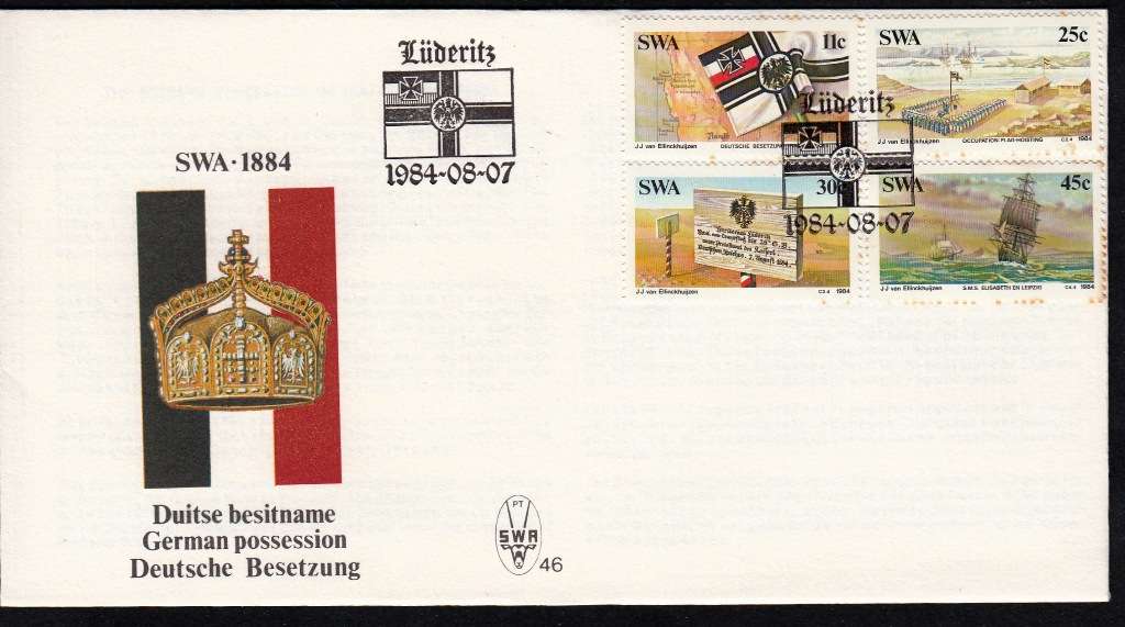 SWA 1984: OFFICIAL FDC 46 - GERMAN POSSESSION
