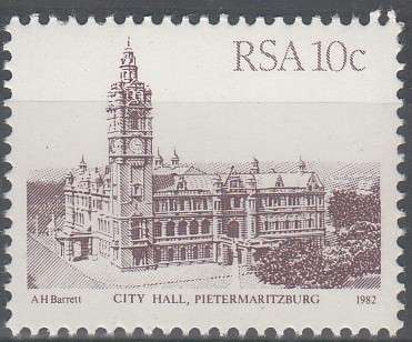 RSA 1983: 4th DEFINITIVE ISSUE 10c MNH (SACC 524a)