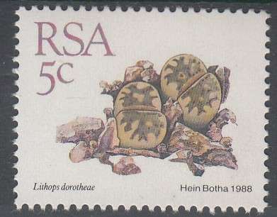 RSA 1988: 5th DEFINITIVE ISSUE SUCCULENTS FULL SET OF 15 STAMPS MNH (SACC 668-682)