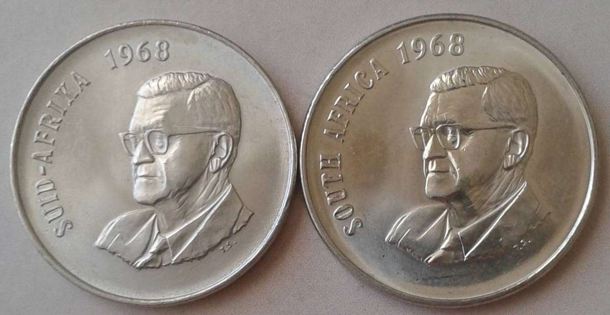 Nice 1968 Afrikaans/English 50c (Pres.Swart)