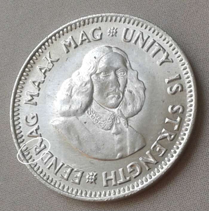 1961 Republic silver 2 1/2c with obverse die crack