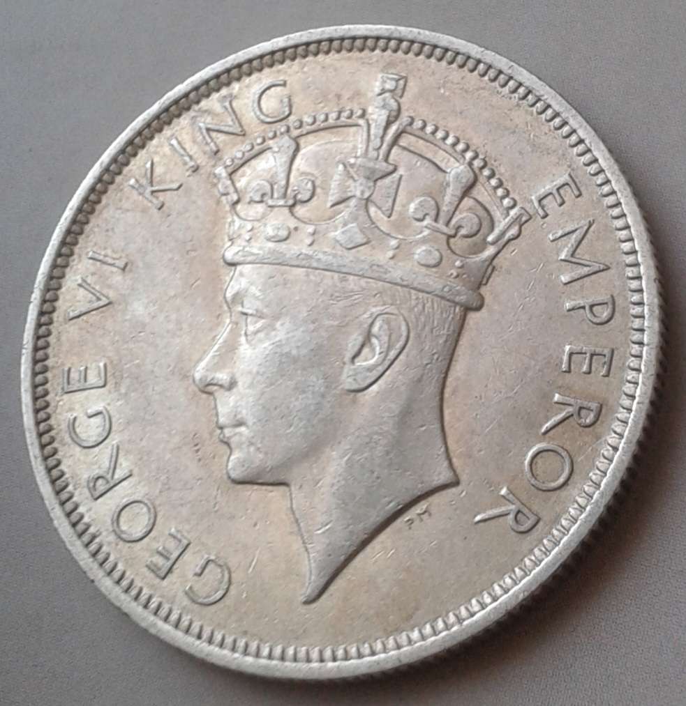Nice 1937 Southern Rhodesia sterling silver half crown