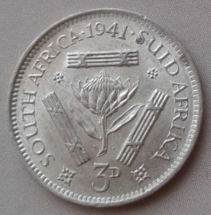 High grade 1941 union silver tickey
