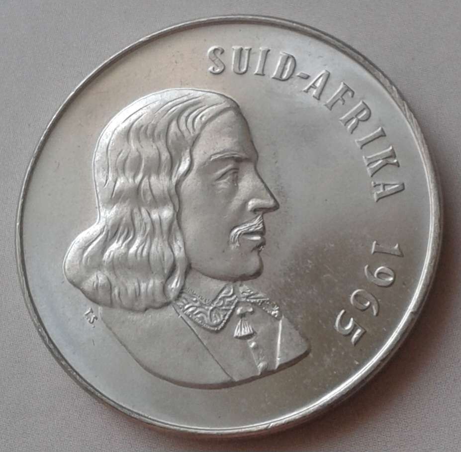 1965 Afrikaans 50c in nice proof