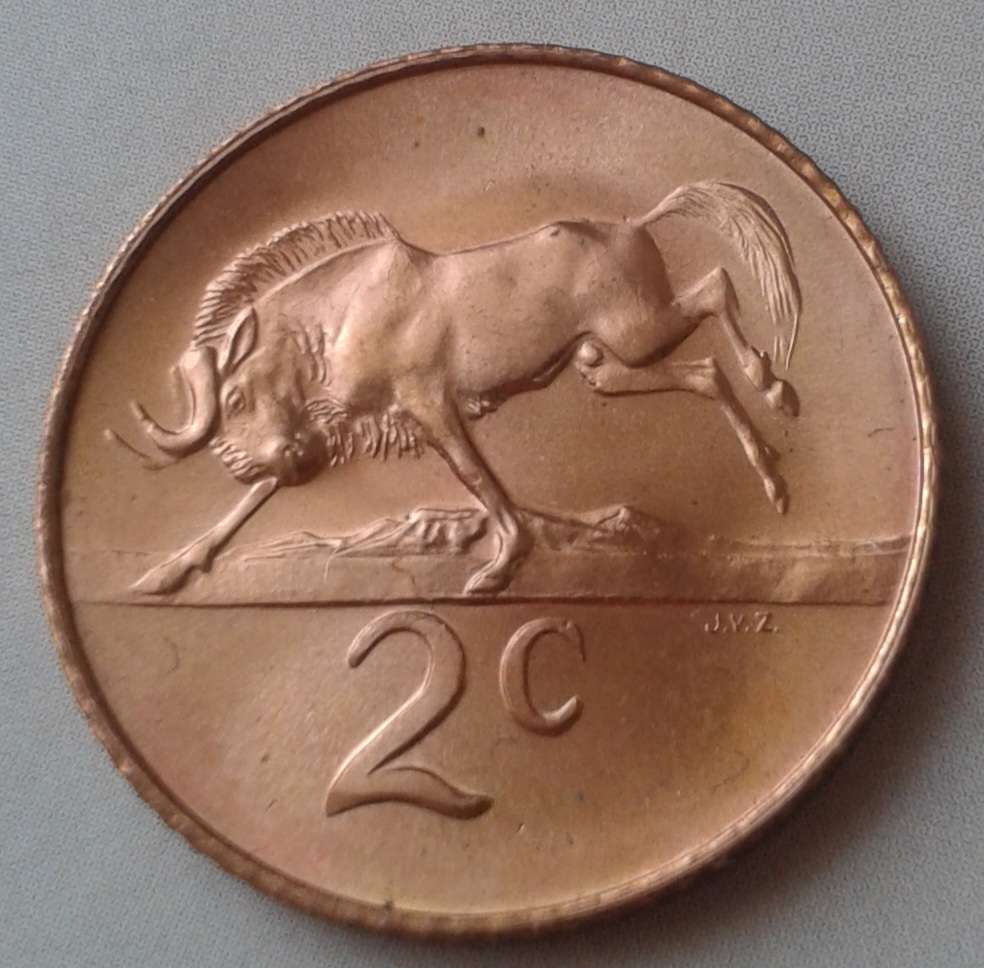 Set of x4 proof 1965 coins in red case (20c-2c)