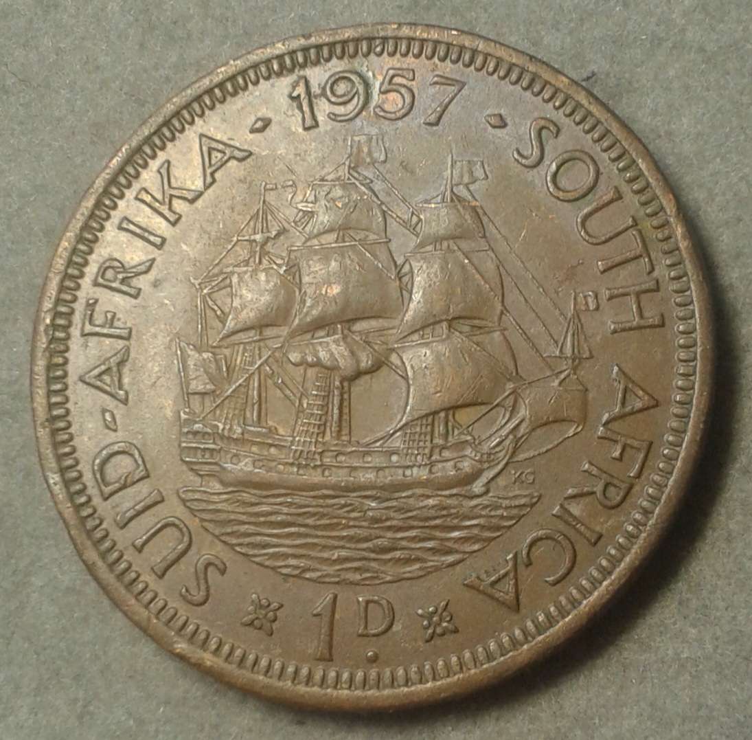 Union 1957 penny