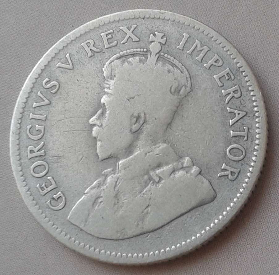 1924 Union silver shilling.