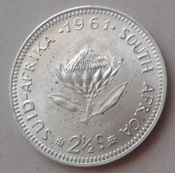 Republic 1961 uncirculated silver 2 1/2c