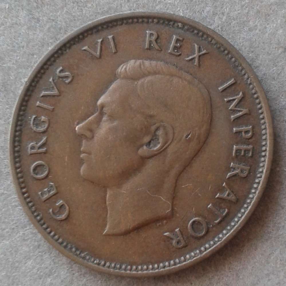 1940 Union 1/2 penny