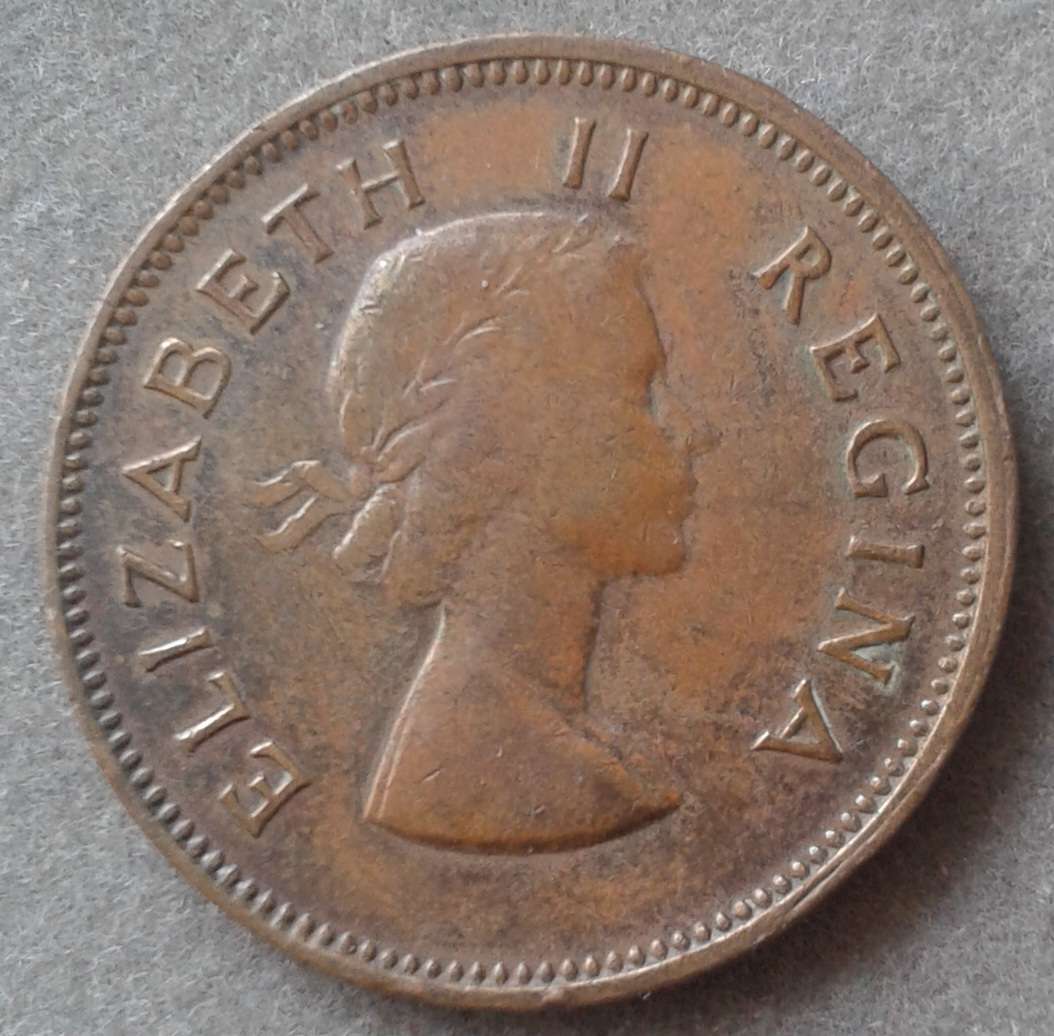 Lower mintage 1954 union 1/2 penny