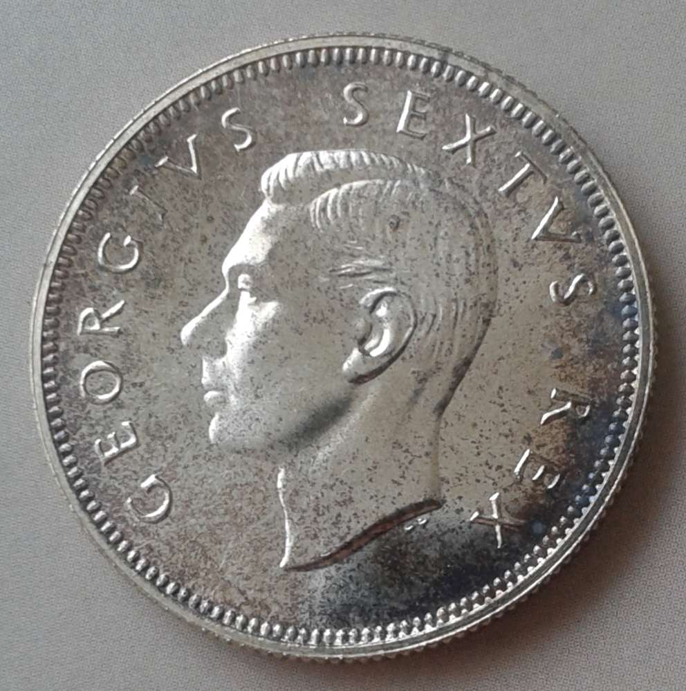 Union 1952 proof silver 2 Shillings