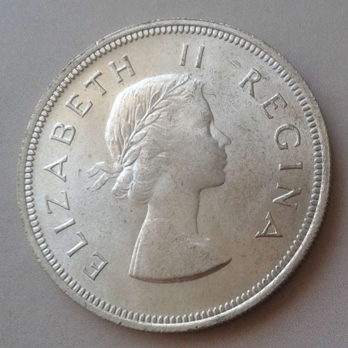 Scarce 1960 union uncirculated silver 2 1/2 Shillings
