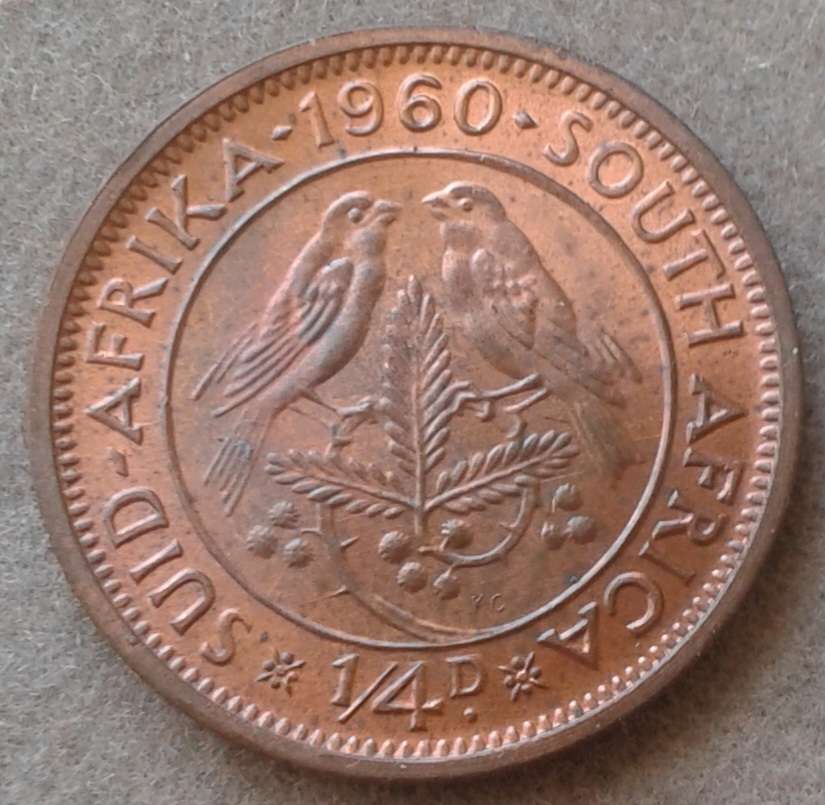 Nice 1960 union 1/4 penny.