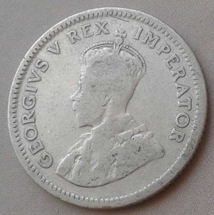 1924 Union silver sixpence