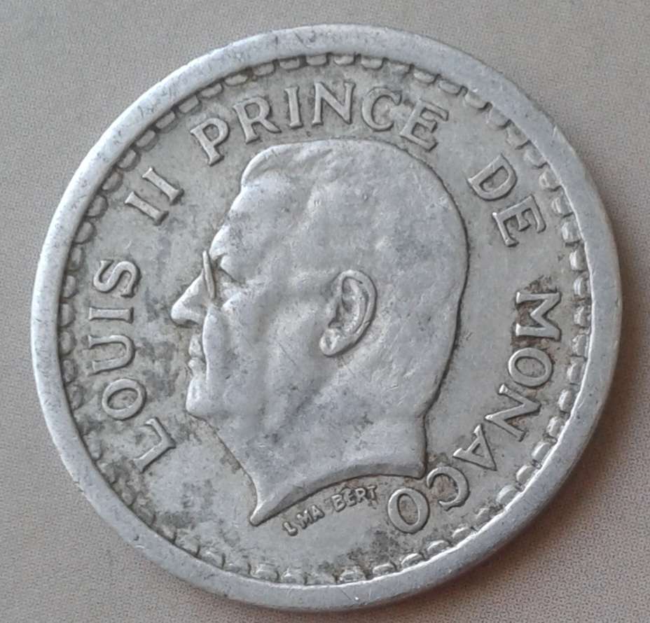 1943 Monaco 1 Franc