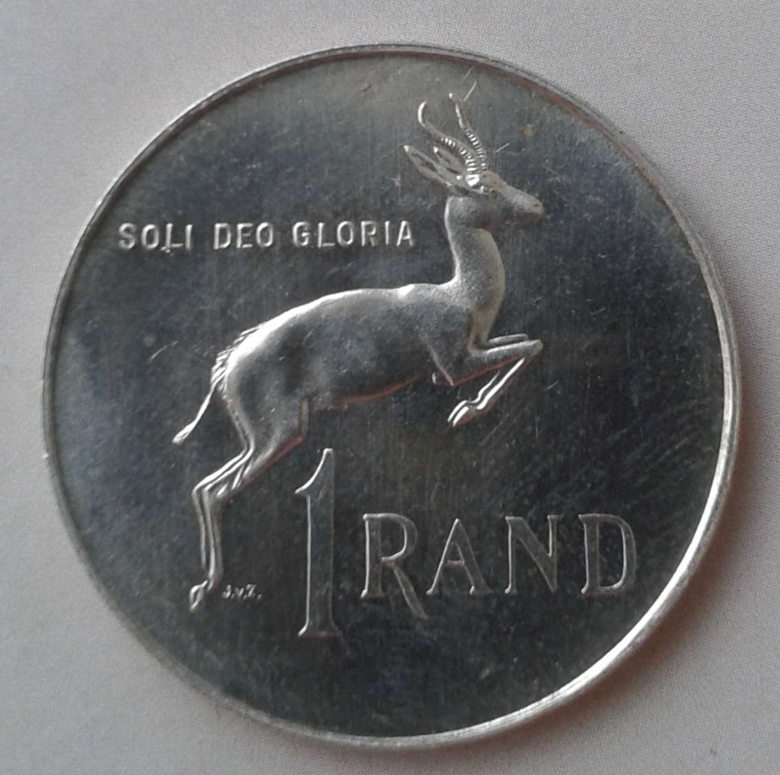 1970 Republic silver R1 in box (Proof details)