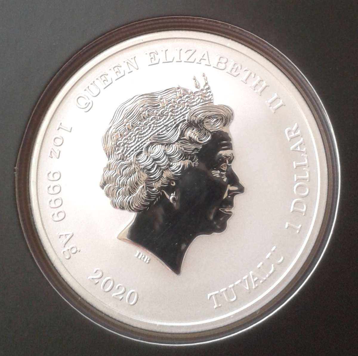 2020 Tuvalu brilliant uncirculated 1oz pure silver dollar (007 James Bond)