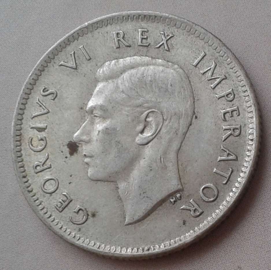 Decent 1941 union silver shilling.