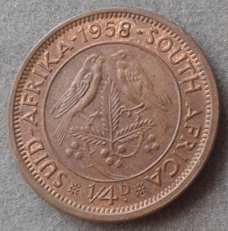 Nice 1958 union 1/4 penny