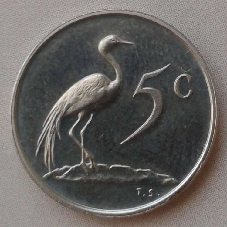 1973 Republic uncirculated nickel 5c