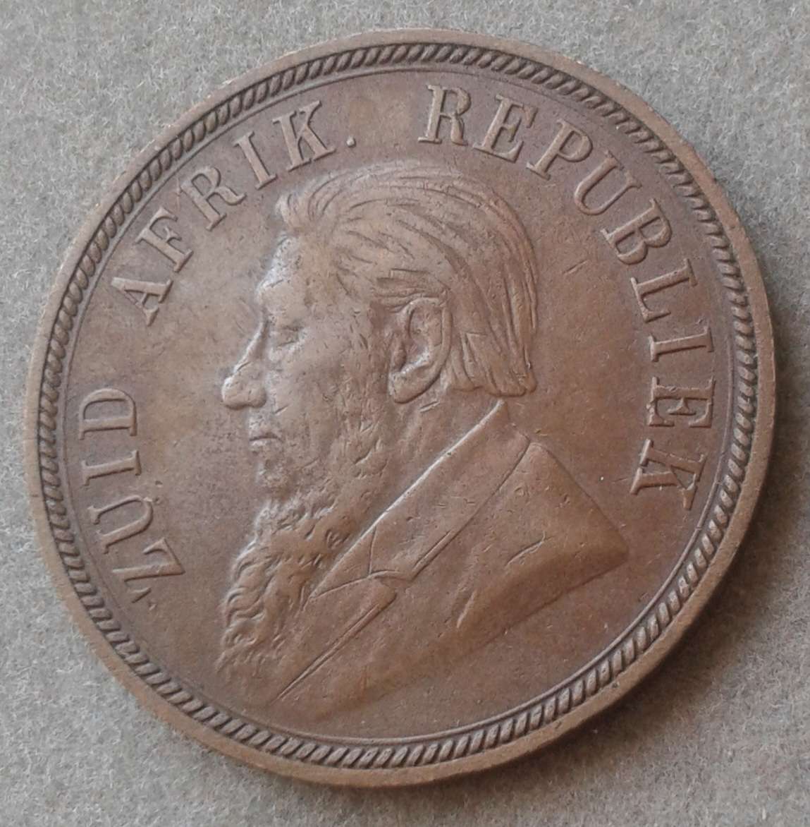 Nice 1898 ZAR Kruger penny.