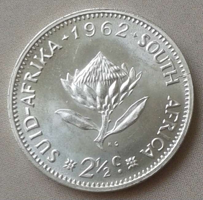 Nice 1962 uncirculated silver 2 1/2c (low mintage)