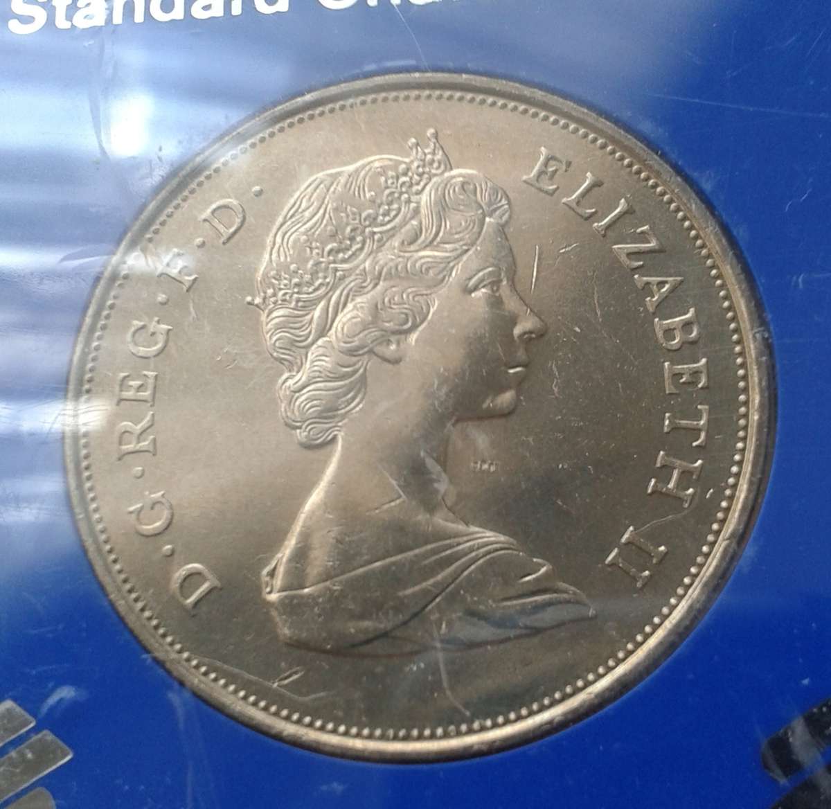 1981 British crown in perspex case (Charles/Diana royal wedding).