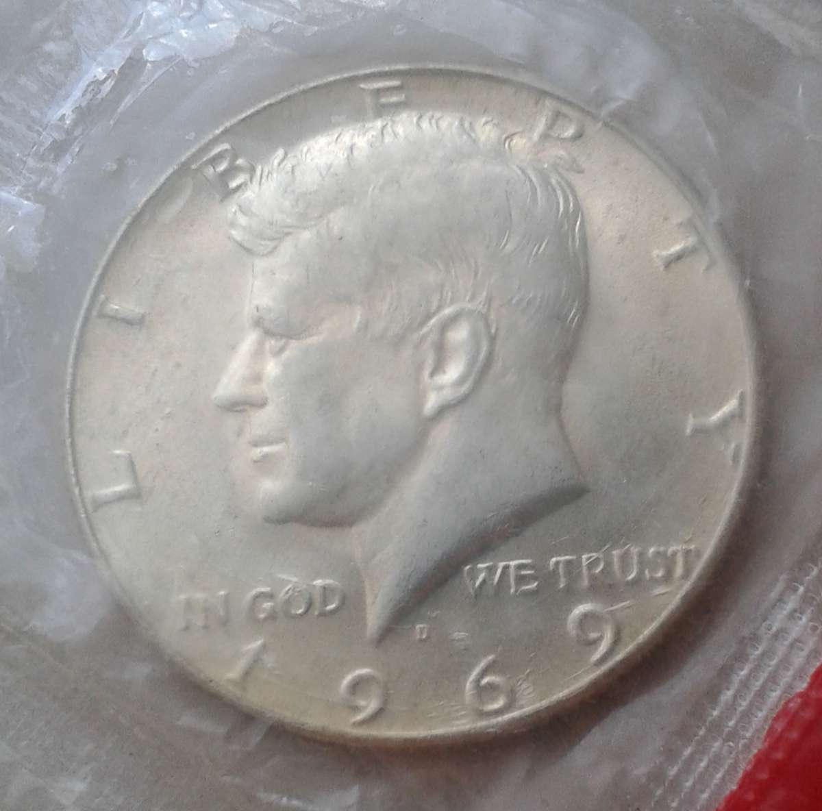 1969 D USA uncirculated mint set incl.silver Kennedy 1/2 dollar