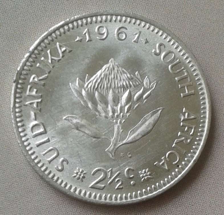 Republic 1961 silver 2 1/2c.