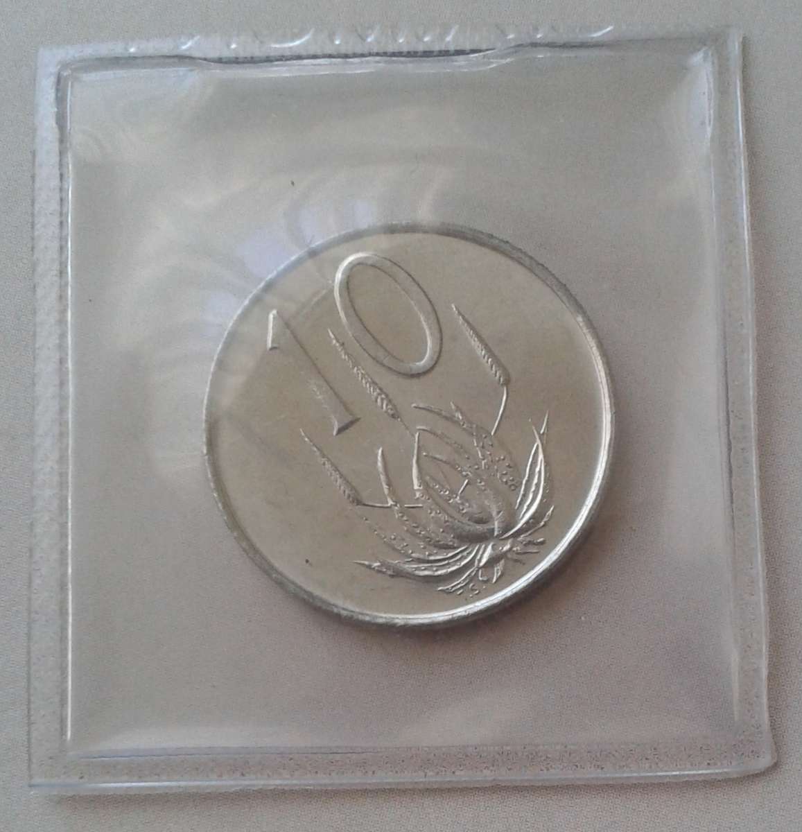 1968 English uncirculated nickel 10c (Pres.Swart) - Lower mintage