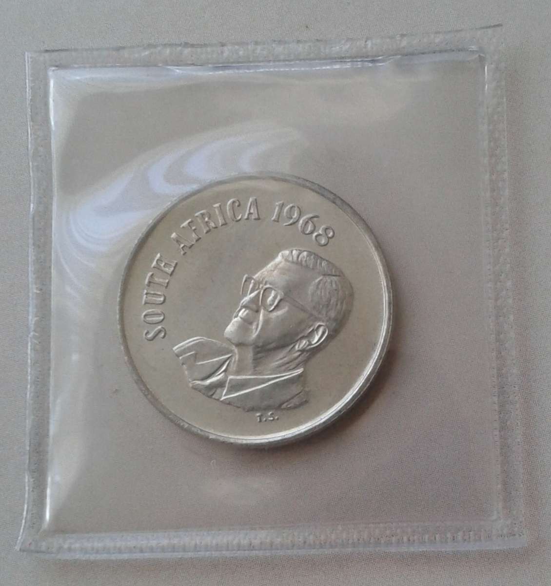 1968 English uncirculated nickel 10c (Pres.Swart) - Lower mintage