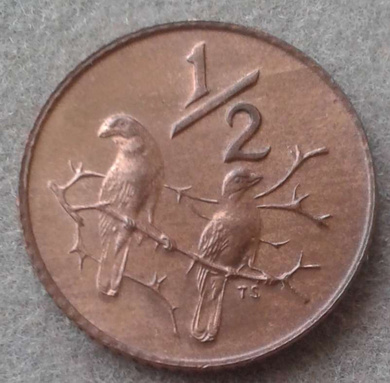 Scarcer 1972 uncirculated 1/2c (mintage: 20000)