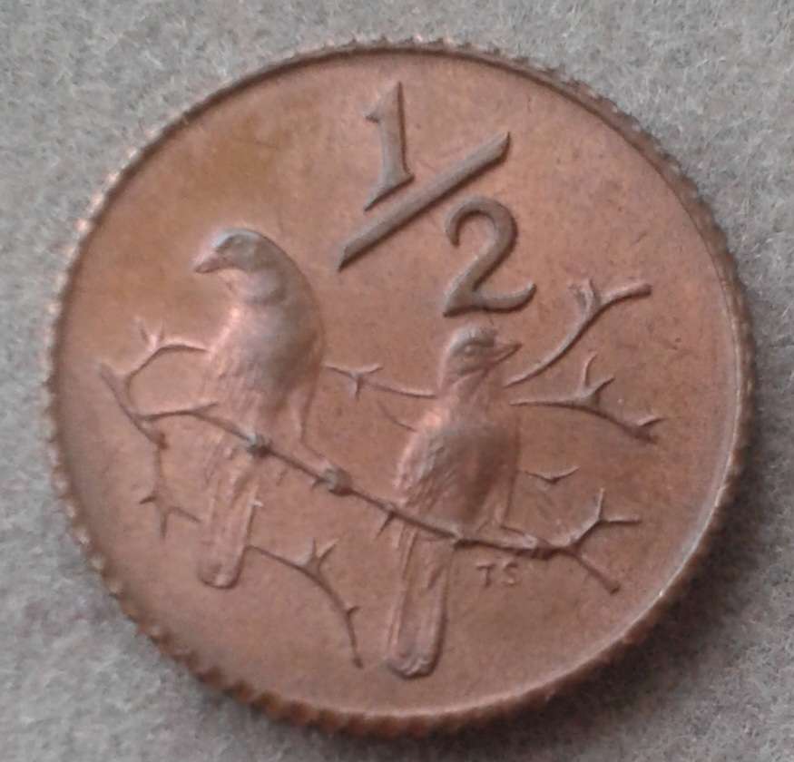 Scarcer 1973 uncirculated 1/2c (mintage: 20000)