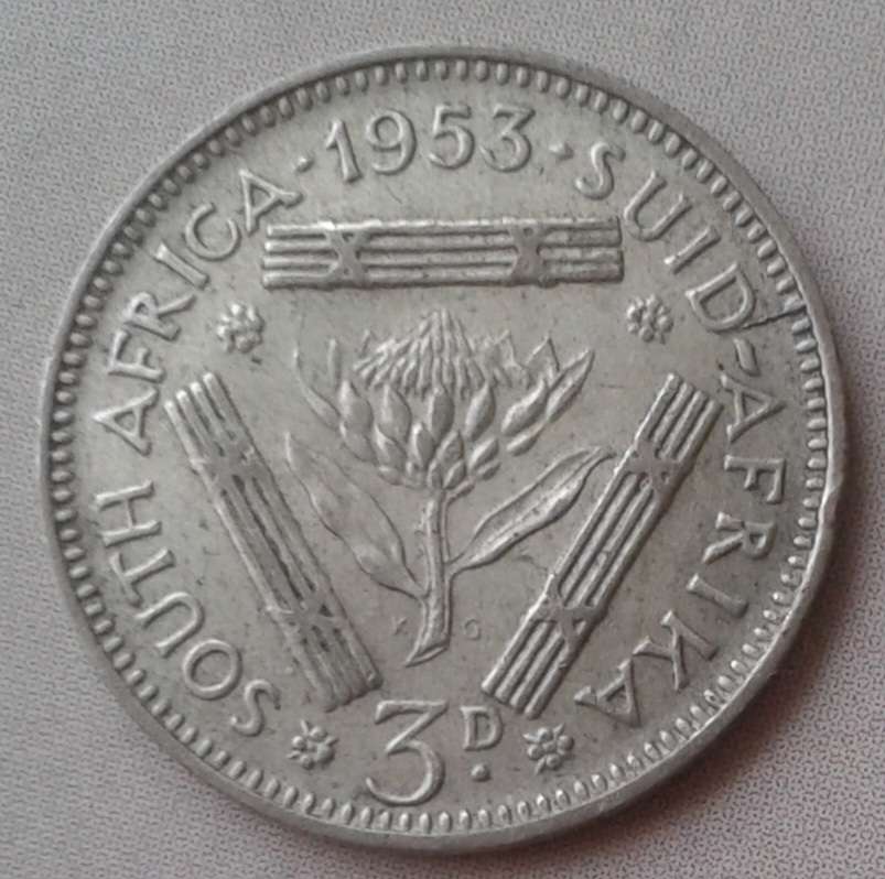 1953 Union silver tickey.