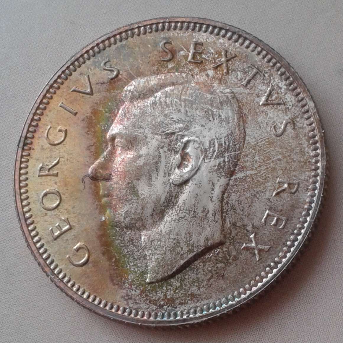 1952 Union proof silver 2 Shillings